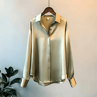 Elise™ – Luxe Satin Shirt