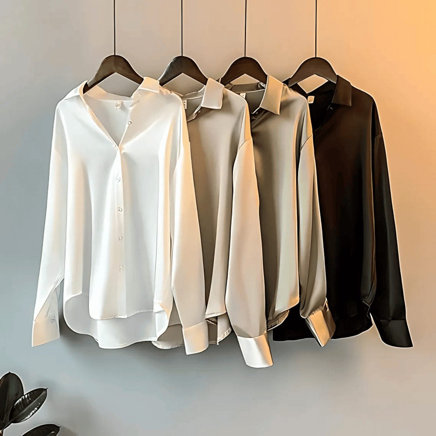 Elise™ – Luxe Satin Shirt