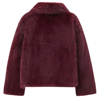 Laura™ – Luxe Burgundy Fur Coat