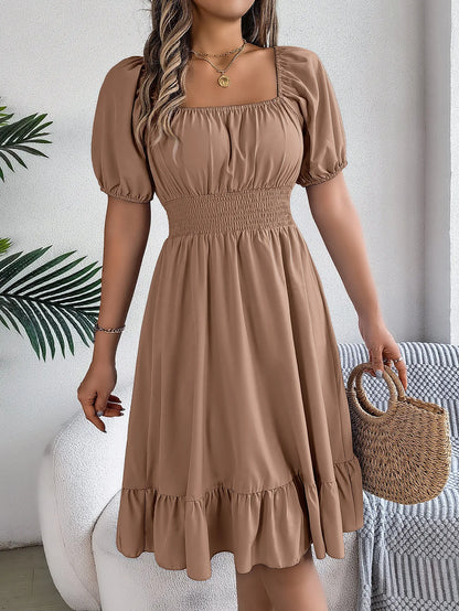 Celeste™ – Elegant Ruffle Midi Dress