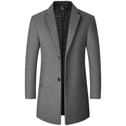 BROWON™ – Men's Wool Trench Coat